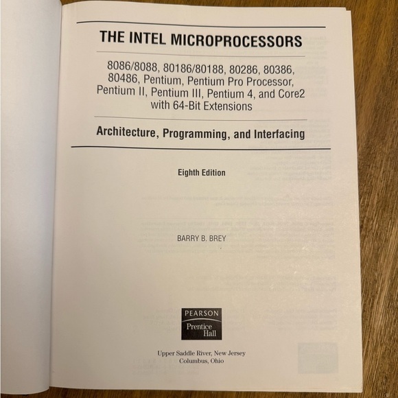 The Intel Microprocessors (8th Edition) 8th Edition hardback book by Barry Brey - Picture 3 of 13